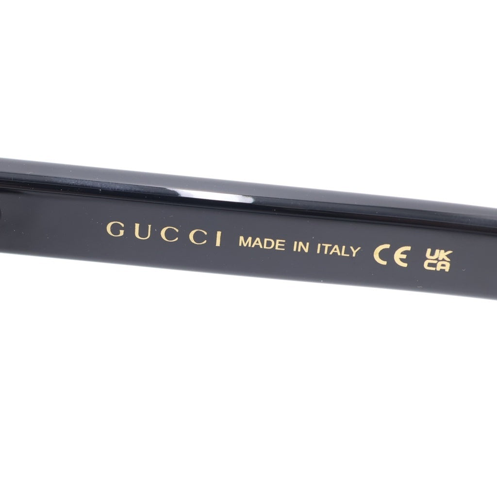 GUCCI(グッチ) GG1582SK アジアンフィット スクエアフレーム ロゴテンプル カラーレンズ サングラス メガネ ブラック