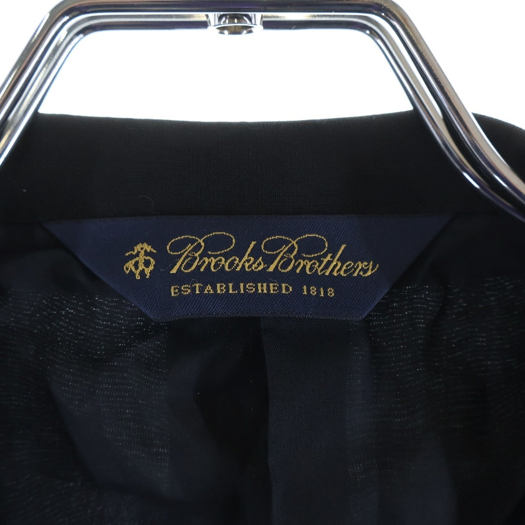 BROOKS BROTHERS(ブルックス ブラザーズ) COOL SET UP クールウール 2Bシングルテラーラードジャケット 1タック スラックスパンツ ブラック 19-01-2201