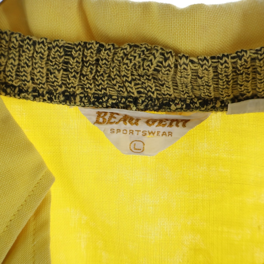 VINTAGE(ヴィンテージ) 70S VINTAGE BEAU GEM SPORTSWEAR L/S SKIPPER SHIRT ヴィンテージ ボタンダウン ニット付 長袖スキッパーシャツ イエロー