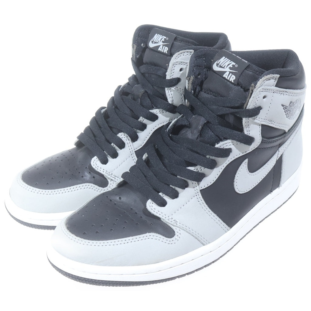 NIKE(ナイキ) AIR JORDAN 1 RETRO HIGH OG SHADOW 2.0 エアジョーダン1 シャドウ 2.0 ハイカットスニーカー グレー US8.5/26.5cm 555088-035