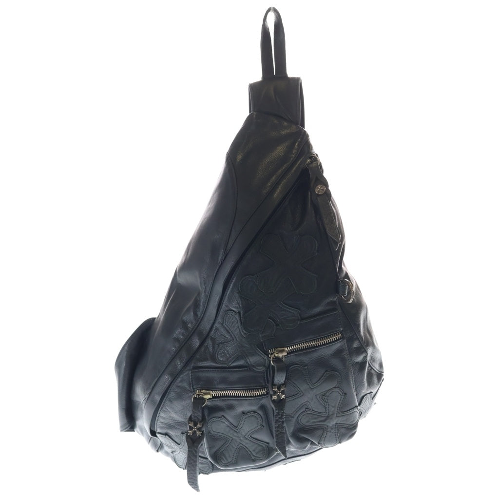 Soffer Ari(ソファアリ) BACK PACK BAG レザー パッチ付き ワンショルダーバッグ ブラック