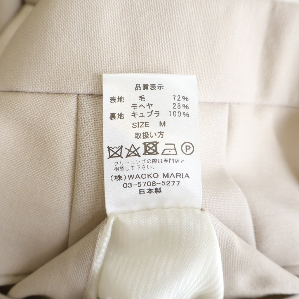 WACKO MARIA(ワコマリア) 26SS ×DORMEUIL PLEATED TROUSERS TYPE-2 ドーメル プリーツド トラウザーズ スラックスパンツ ベージュ 26SS-WMP-TR02