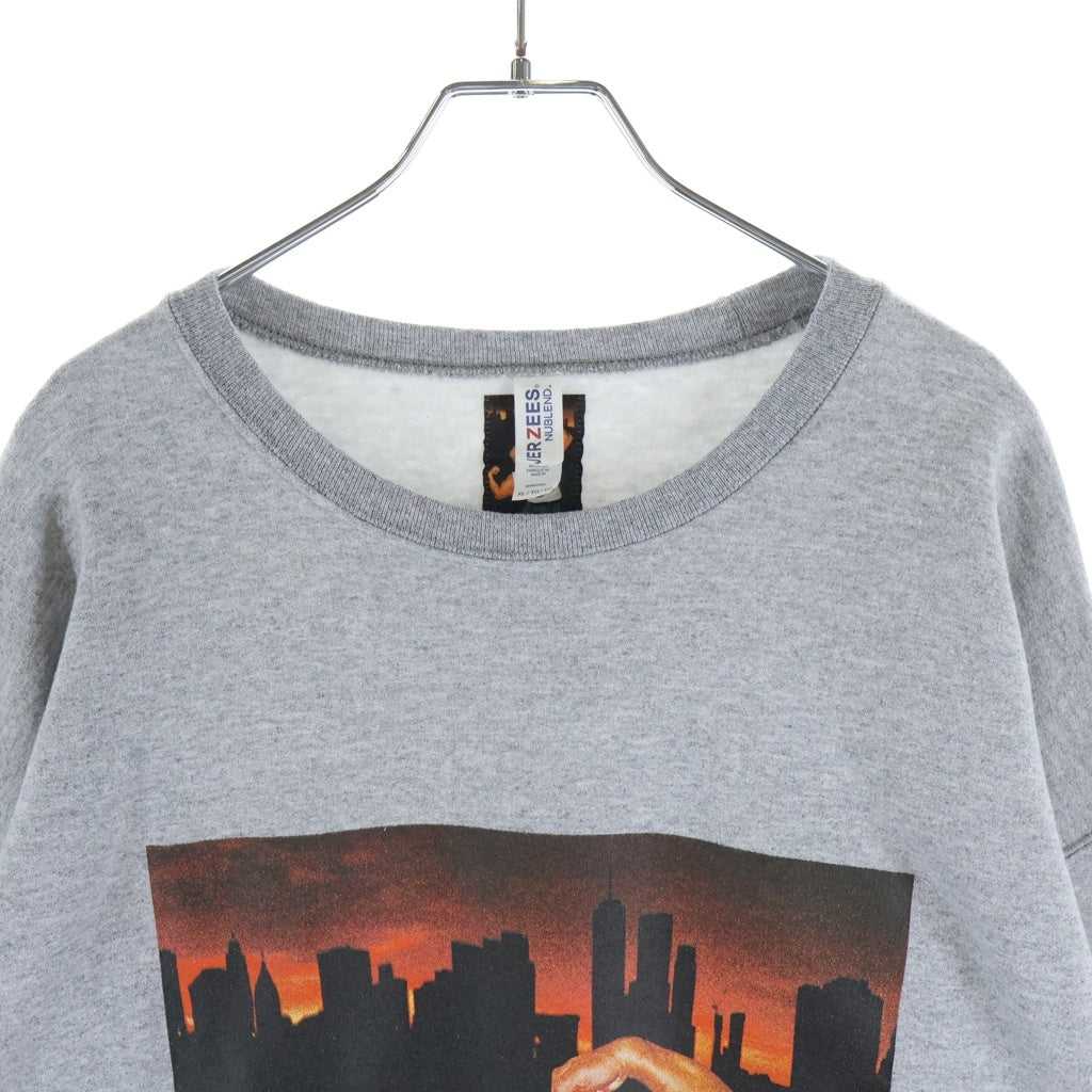 WACKO MARIA(ワコマリア) 24SS ×JIRO KONAMI CREW NECK SWEAT SHIRT TYPE-4 小浪次郎 フロントプリント クルーネックスウェットトレーナー グレー JIROKONAMI-WM-SS04