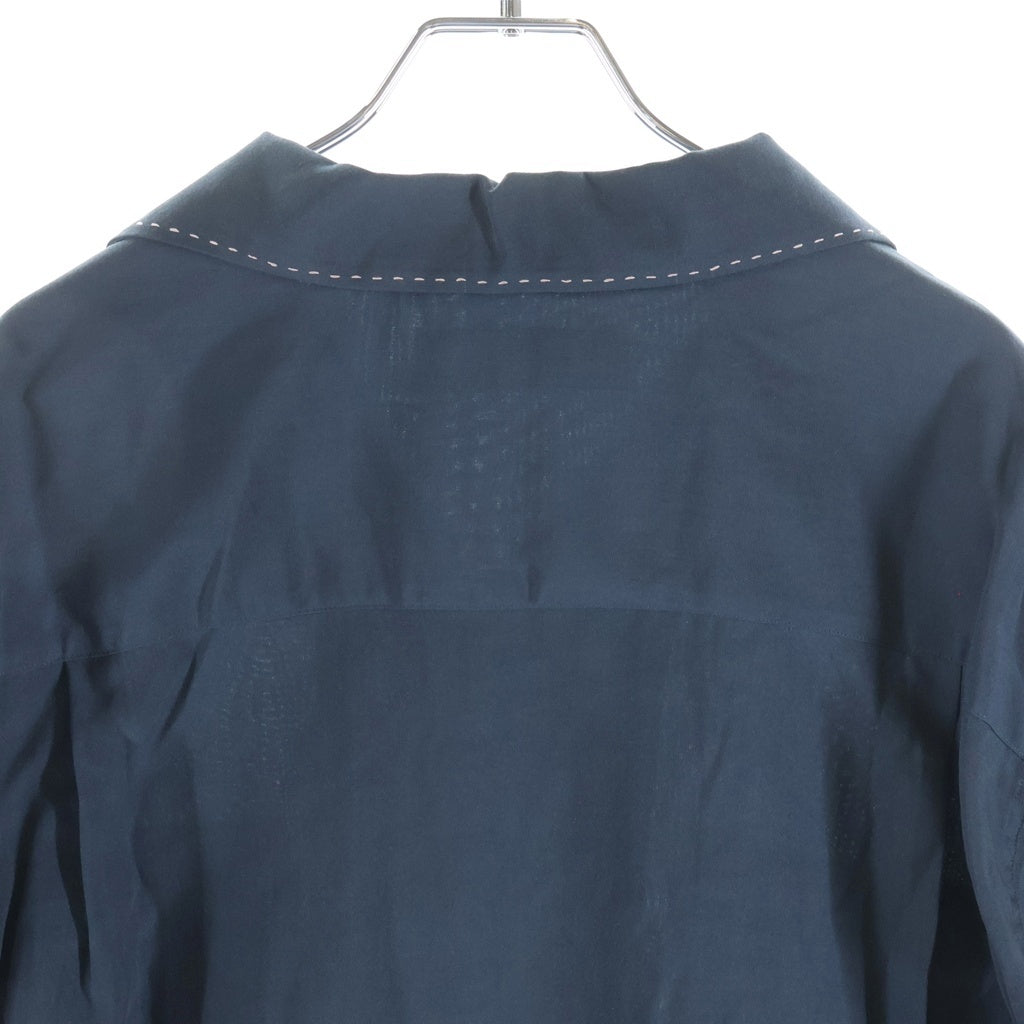 WACKO MARIA(ワコマリア) 25SS 50'S OPEN COLLAR SHIRT S/S TYPE-4 フィフティーズ 半袖 オープンカラーシャツ ネイビー 25SS-WMS-OC17