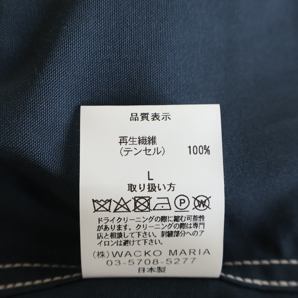 WACKO MARIA(ワコマリア) 25SS 50'S OPEN COLLAR SHIRT S/S TYPE-4 フィフティーズ 半袖 オープンカラーシャツ ネイビー 25SS-WMS-OC17