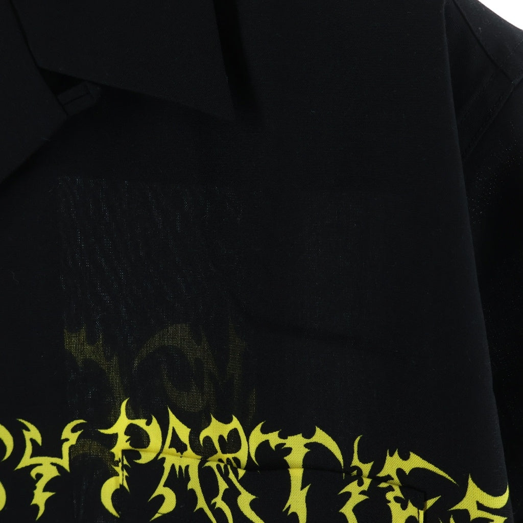 WACKO MARIA(ワコマリア) 25SS ×NECK FACE HAWAIIAN SHIRT ネック フェイス ハワイアン 半袖 オープンカラーシャツ ブラック NECKFACE-WM-HI20
