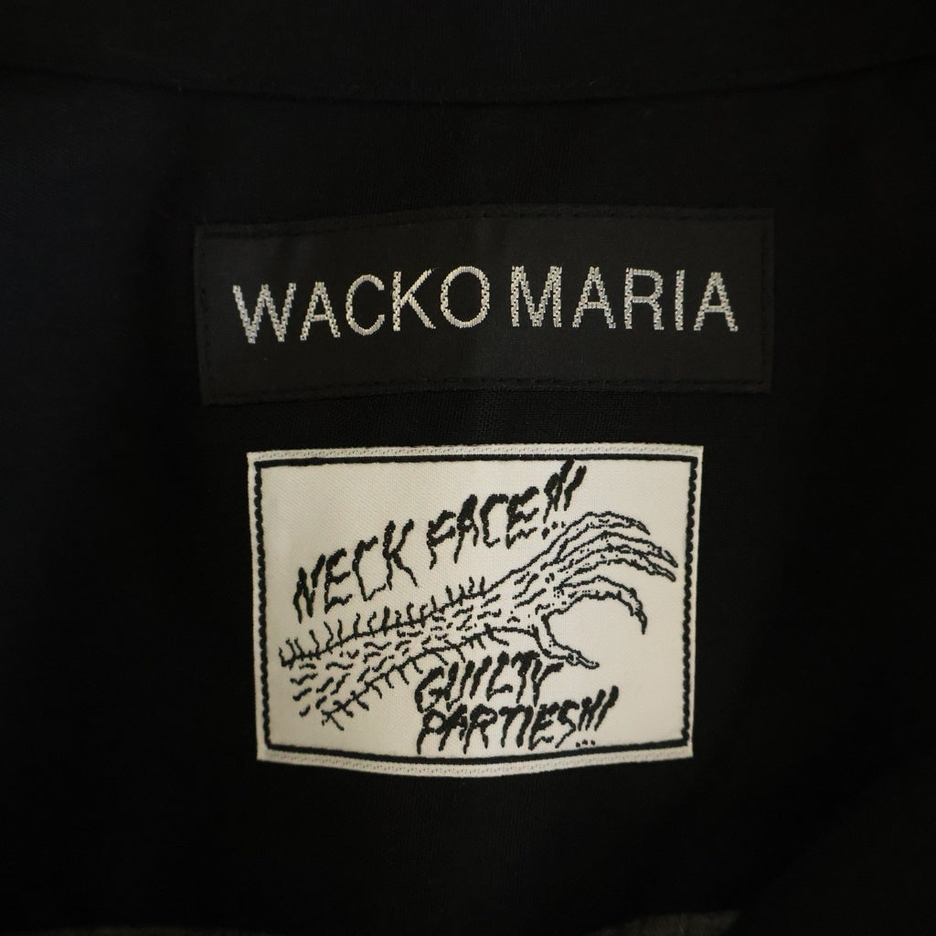 WACKO MARIA(ワコマリア) 25SS ×NECK FACE HAWAIIAN SHIRT ネック フェイス ハワイアン 半袖 オープンカラーシャツ ブラック NECKFACE-WM-HI20