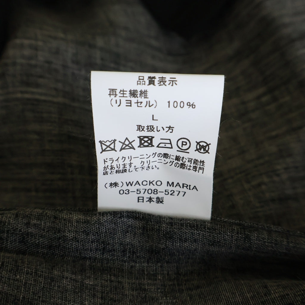 WACKO MARIA(ワコマリア) 25SS ×NECK FACE HAWAIIAN SHIRT ネック フェイス ハワイアン 半袖 オープンカラーシャツ ブラック NECKFACE-WM-HI20