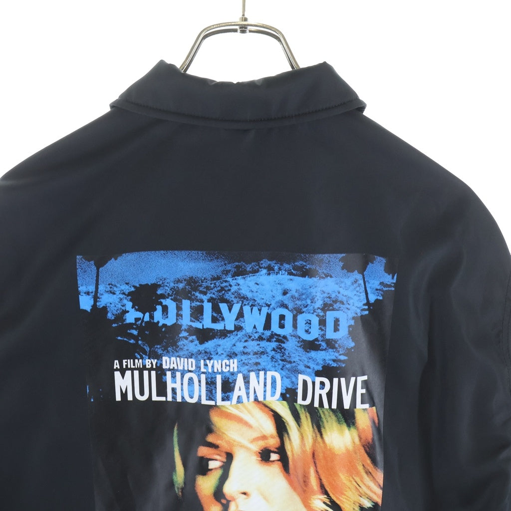 WACKO MARIA(ワコマリア) 26SS ×MULHOLLAND DRIVE COACH JACKET マルホランドドライブ バックプリント コーチジャケット ブラック MD-WM-BL03