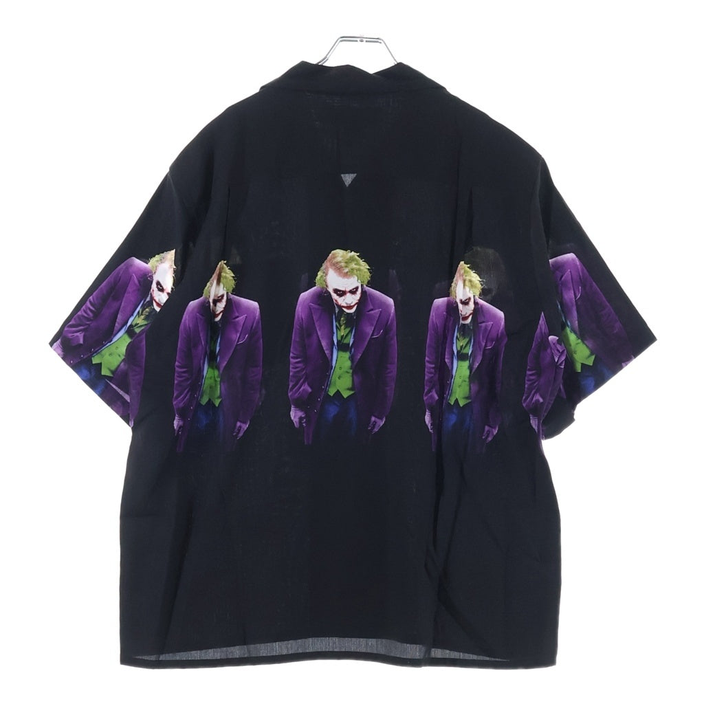 WACKO MARIA(ワコマリア) 25SS ×THE DARK KNIGHT TRILOGY S/S HAWAIIAN SHIRT TYPE-4 ザダークナイトトリロジー 総柄 半袖 ハワイアンシャツ ブラック TDKT-WM-HI04
