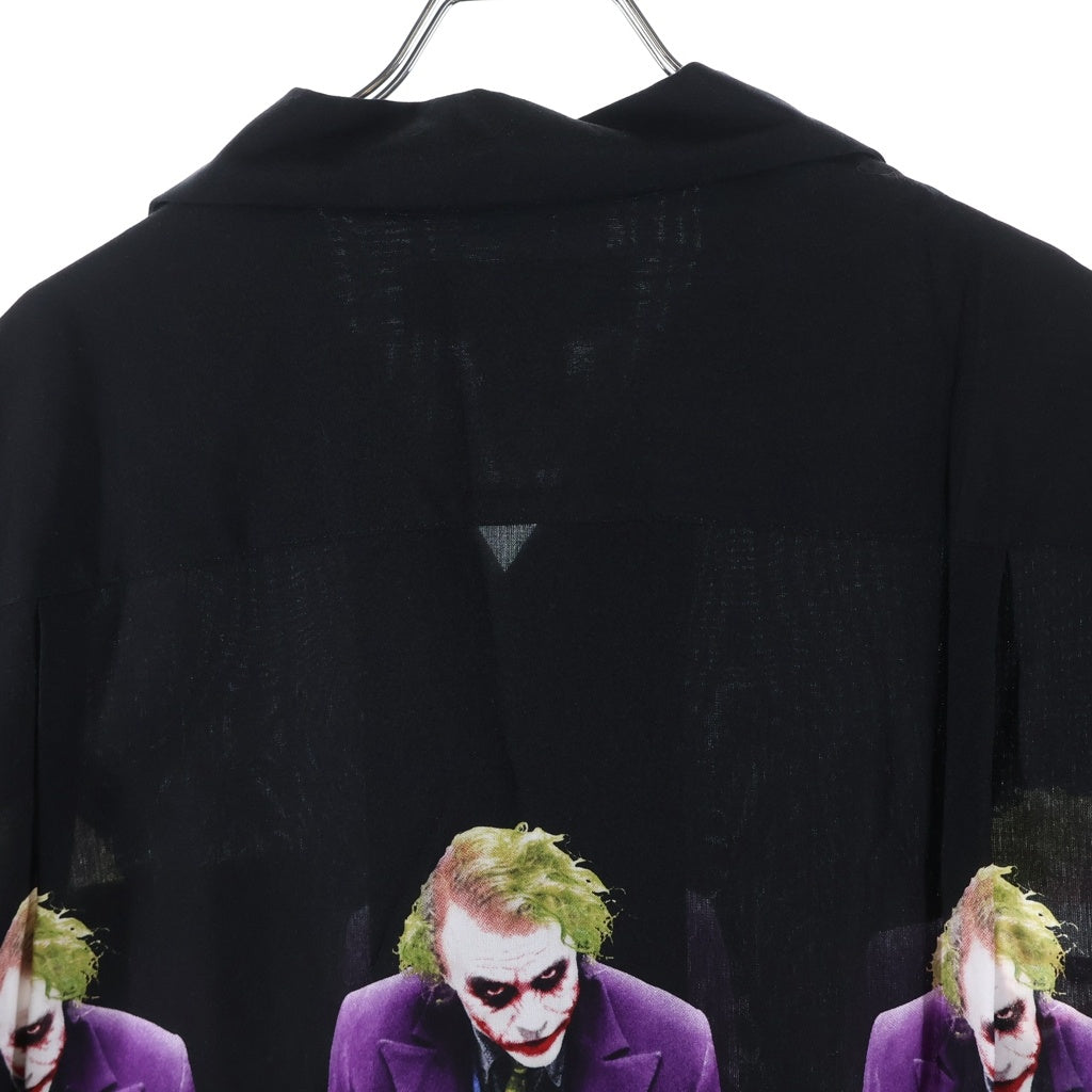 WACKO MARIA(ワコマリア) 25SS ×THE DARK KNIGHT TRILOGY S/S HAWAIIAN SHIRT TYPE-4 ザダークナイトトリロジー 総柄 半袖 ハワイアンシャツ ブラック TDKT-WM-HI04
