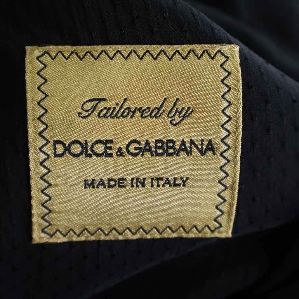DOLCE & GABBANA(ドルチェアンドガッバーナ) グレンチェック ウールテーラードジャケット スラックスパンツ セットアップスーツ グレー