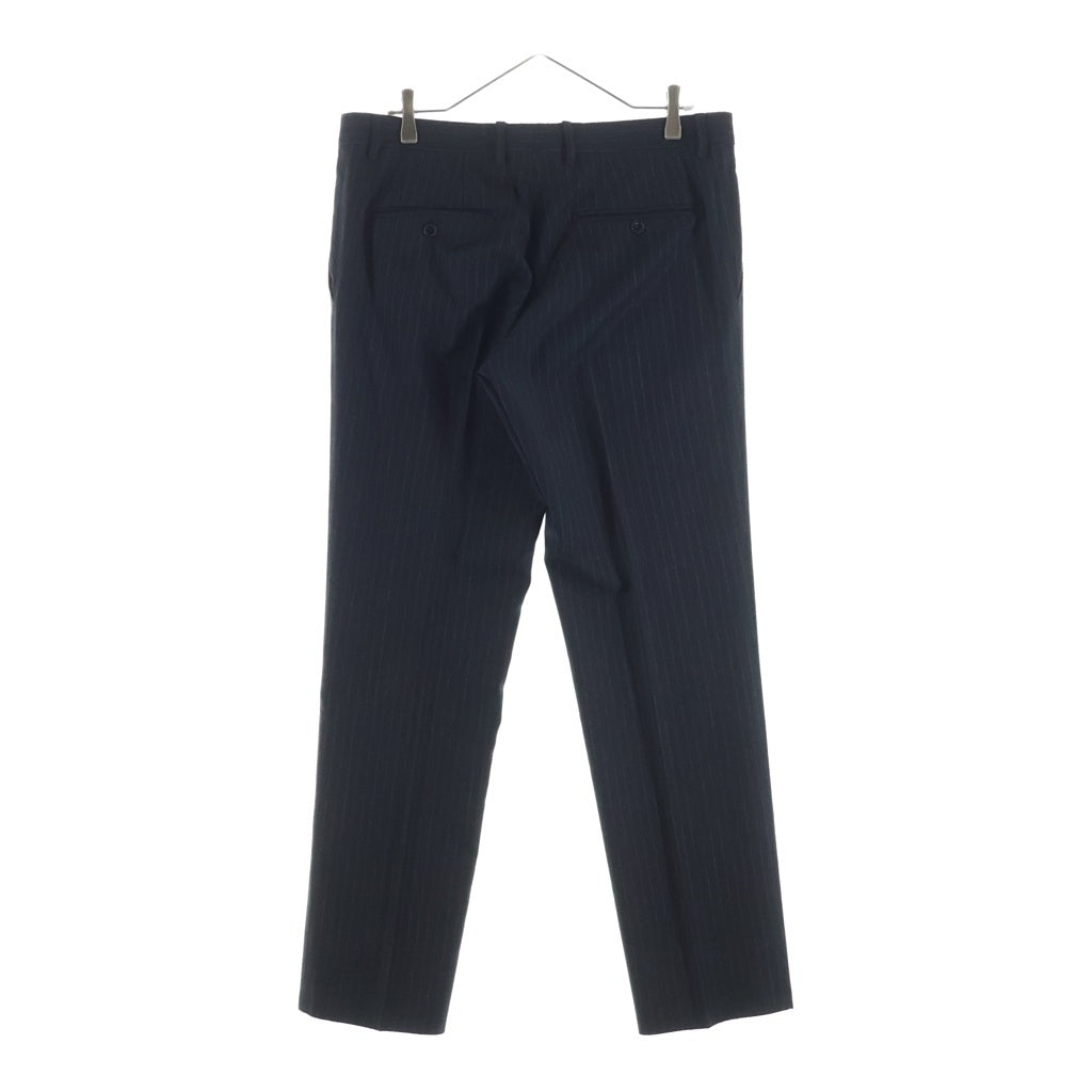 DOLCE & GABBANA(ドルチェアンドガッバーナ) ストライプ ウールテーラードジャケット スラックスパンツ セットアップスーツ ブラック