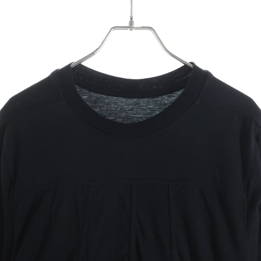 Rick Owens(リックオウエンス) GRID CREWNECK グリットクルーネックTシャツワンピース レディースカットソー ブラック RU02B2244-JA