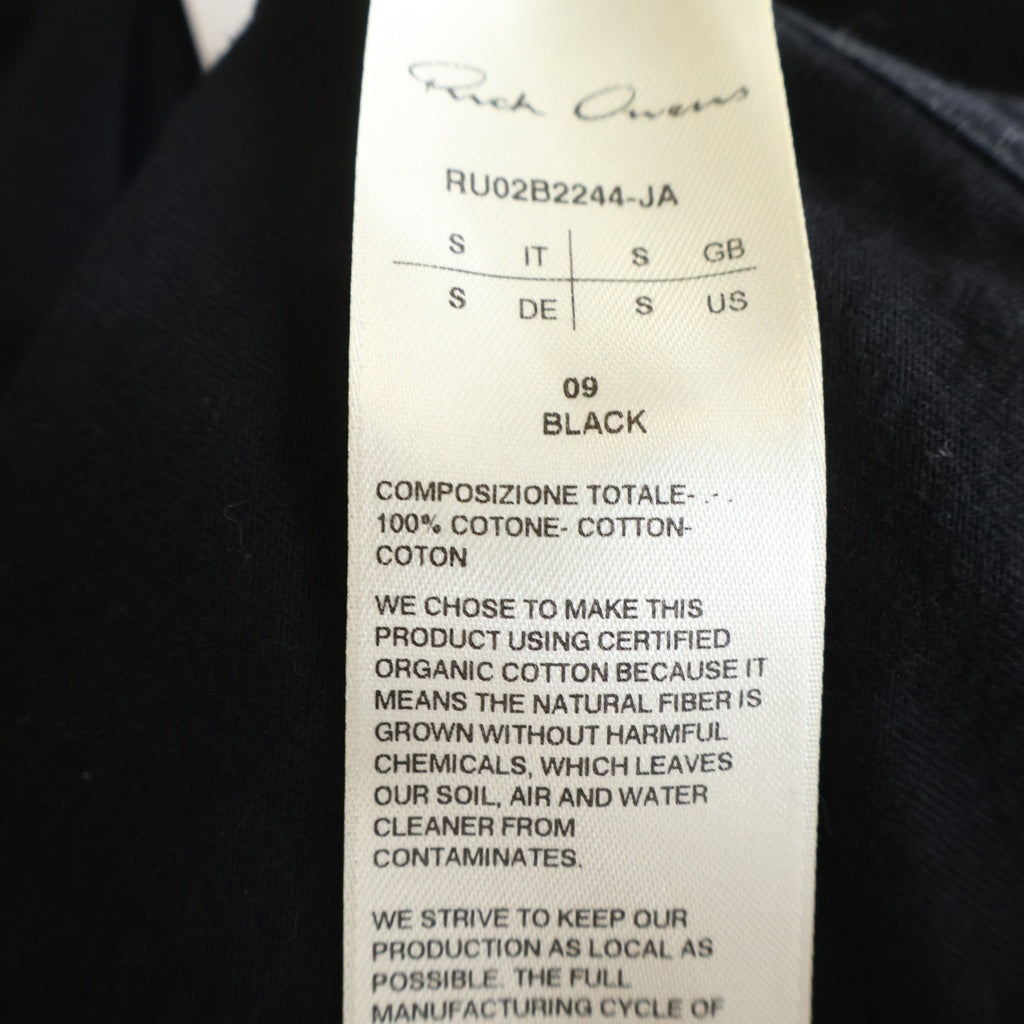 Rick Owens(リックオウエンス) GRID CREWNECK グリットクルーネックTシャツワンピース レディースカットソー ブラック RU02B2244-JA