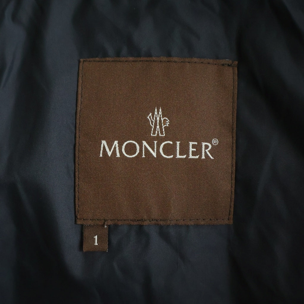MONCLER(モンクレール) ジップアップ ミドル ナイロン ダウンコート ジャケット レディース ブラック 220-093-45344-00