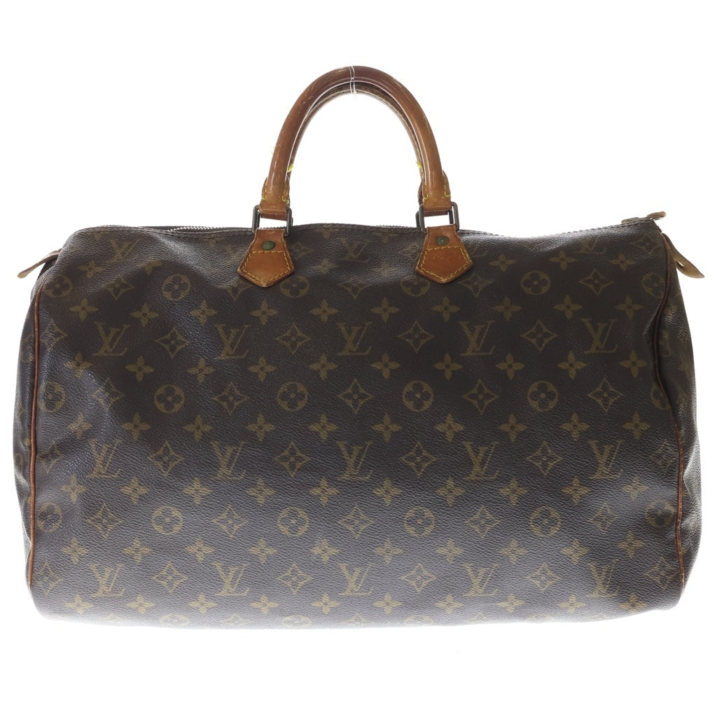 LOUIS VUITTON(ルイヴィトン) モノグラム スピーディ40 PVC レザー ハンドバッグ ブラウン VI881 レディース