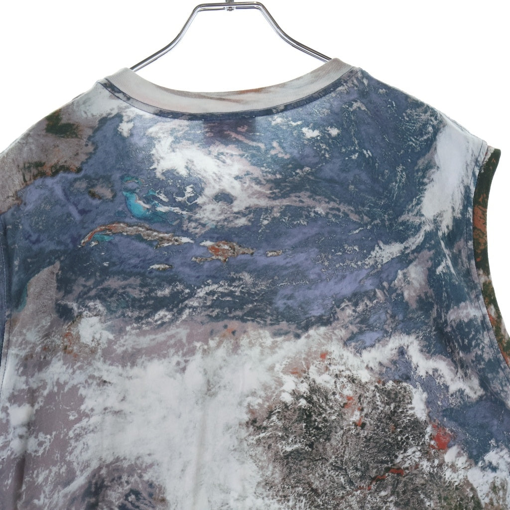 DIESEL(ディーゼル) D-ROLLETTY-NW-L1 Dロレティ コットン フリル クルーネックノースリーブワンピース レディース マルチ A11494