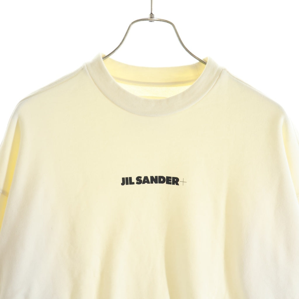 JIL SANDER(ジルサンダー) 21AW コットン フロントロゴプリント クルーネックスウェットシャツ ホワイト JPPT707513 WT248608