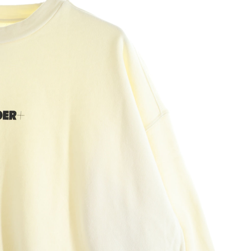 JIL SANDER(ジルサンダー) 21AW コットン フロントロゴプリント クルーネックスウェットシャツ ホワイト JPPT707513 WT248608