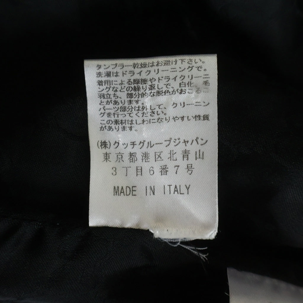 GUCCI(グッチ) バンブー ベルトラップ テーラードジャケット レディース ブラック 257508 ZJ403