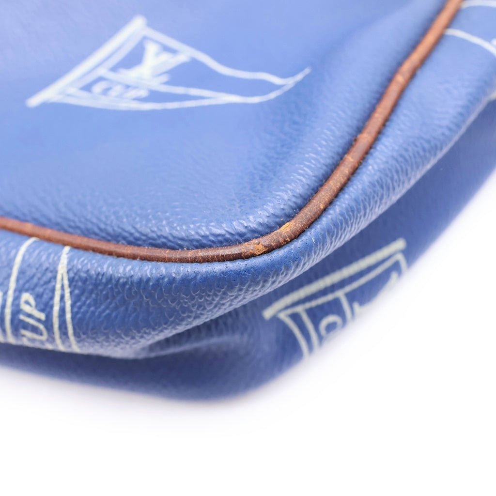 LOUIS VUITTON(ルイヴィトン) サック サンディエゴ ヴィトンカップ ショルダーバッグ ゴールド金具 ブルー M80010 MI0991 レディース