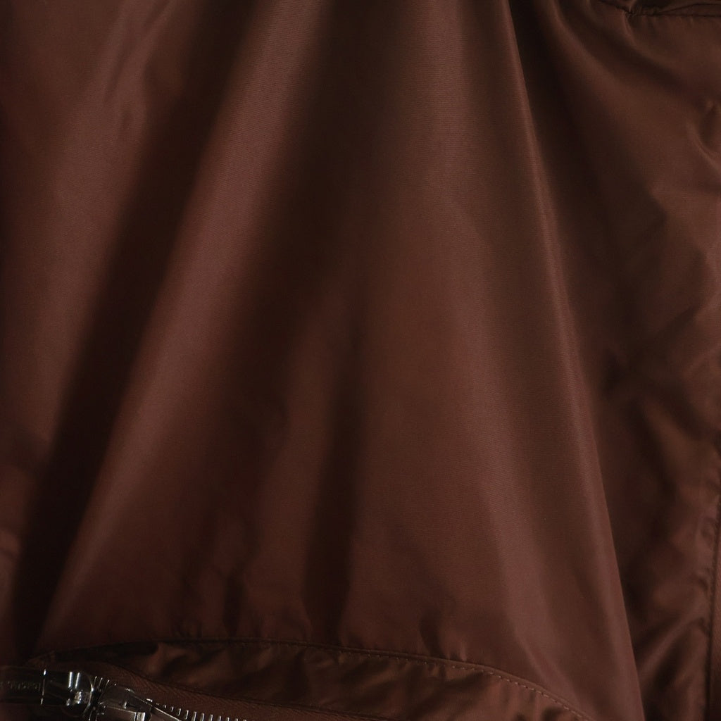 DSQUARED2(ディースクエアード) ナイロン ジップアップ フーデッドジャケット ブラウン S75AM0855