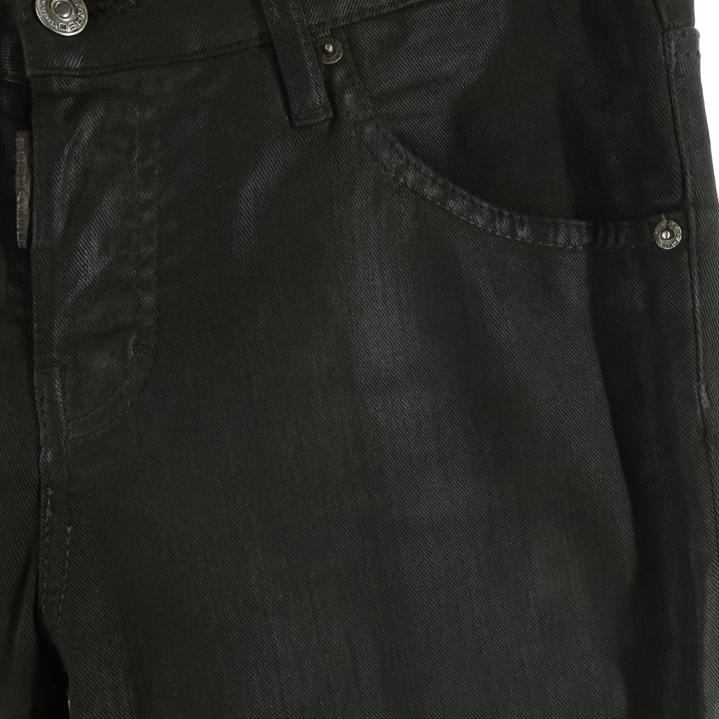 DSQUARED2(ディースクエアード) コーティング スキニーデニムパンツ カーキ S72LA0446