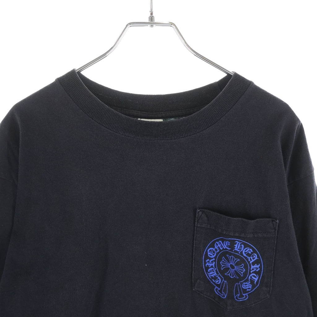 CHROME HEARTS(クロムハーツ) OLD CELTIC CROSS L/S TEE オールド バックケルティックCHプラスプリント クルーネック長袖Tシャツ カットソー ブラック