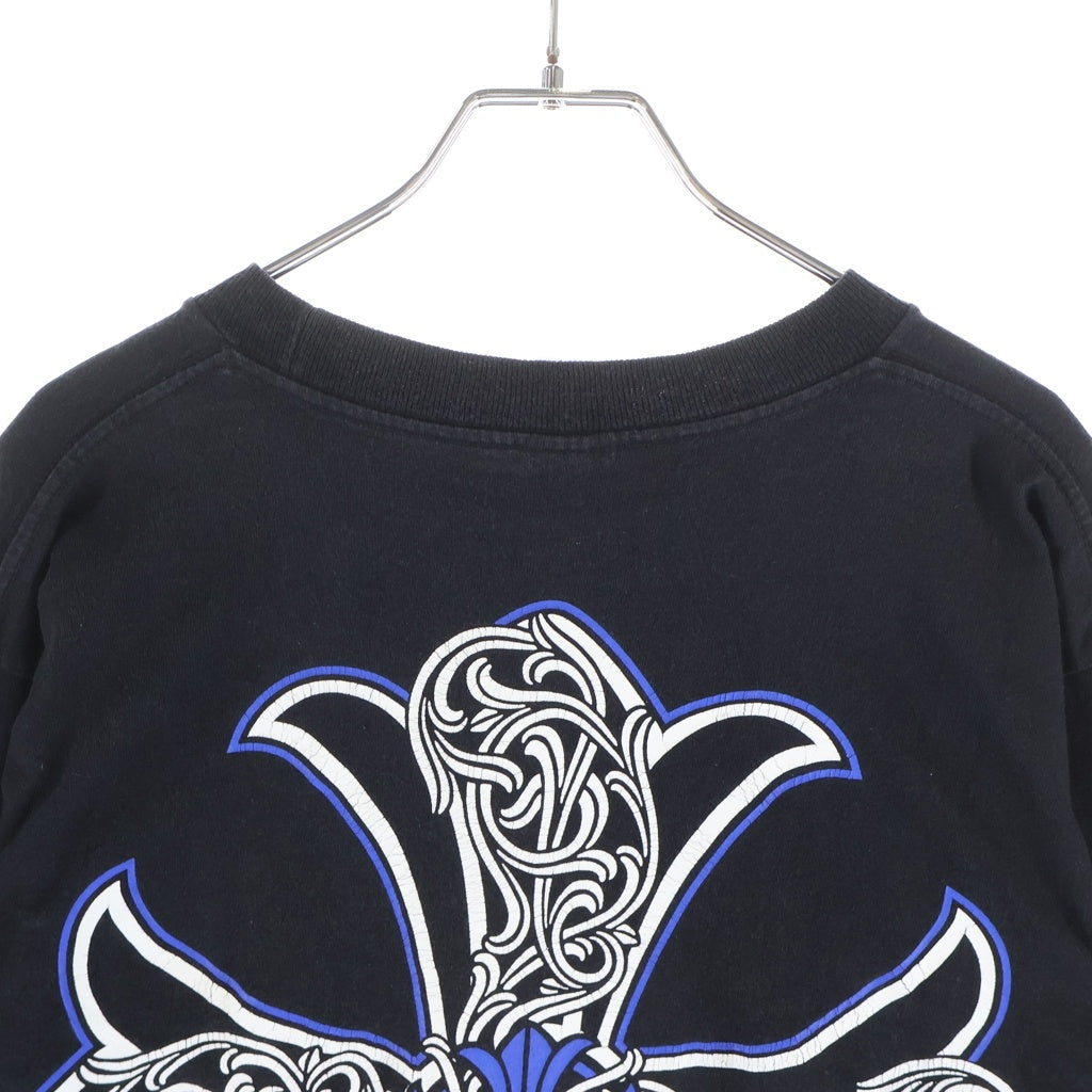 CHROME HEARTS(クロムハーツ) OLD CELTIC CROSS L/S TEE オールド バックケルティックCHプラスプリント クルーネック長袖Tシャツ カットソー ブラック