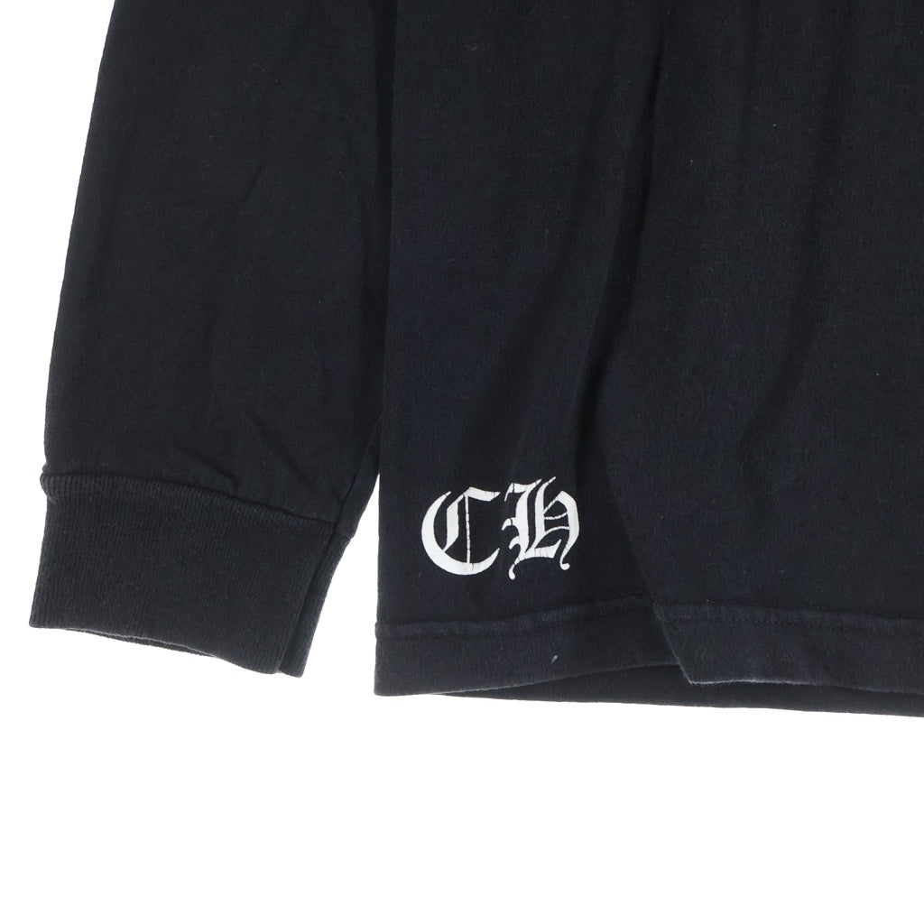 CHROME HEARTS(クロムハーツ) OLD CELTIC CROSS L/S TEE オールド バックケルティックCHプラスプリント クルーネック長袖Tシャツ カットソー ブラック