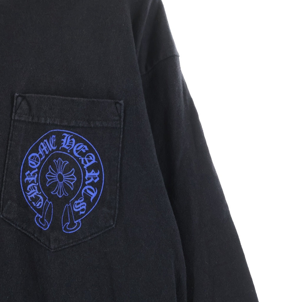 CHROME HEARTS(クロムハーツ) OLD CELTIC CROSS L/S TEE オールド バックケルティックCHプラスプリント クルーネック長袖Tシャツ カットソー ブラック