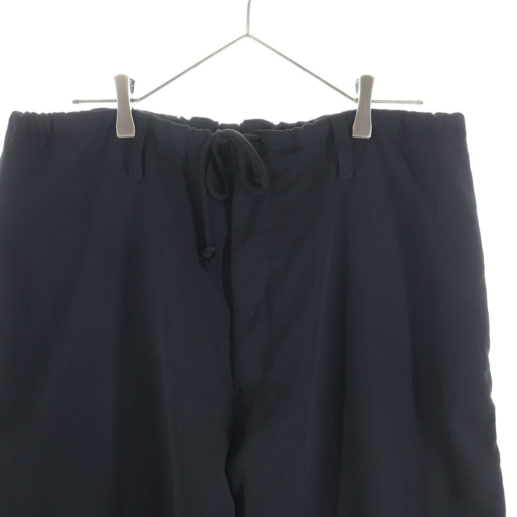 Yohji Yamamoto POUR HOMME(ヨウジヤマモト プールオム) 18SS ウールギャバ 定番ヒモパンツ ブラック HW-P10-100