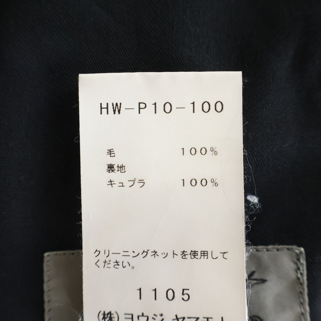 Yohji Yamamoto POUR HOMME(ヨウジヤマモト プールオム) 18SS ウールギャバ 定番ヒモパンツ ブラック HW-P10-100