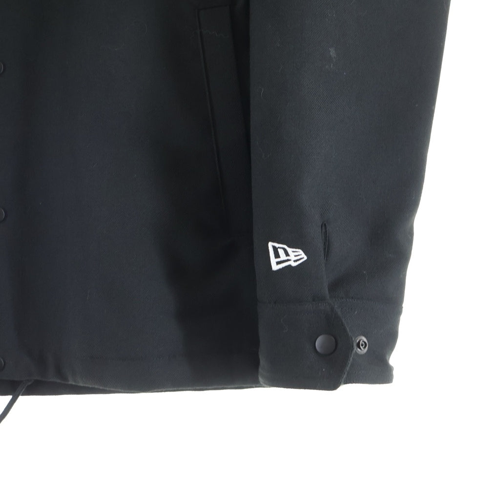 Yohji Yamamoto POUR HOMME(ヨウジヤマモト プールオム) 22AW ×NEW ERA WOOL COACH JACKET ニューエラ ロゴプリント ウール コーチジャケット ブラック HE-Y90-513