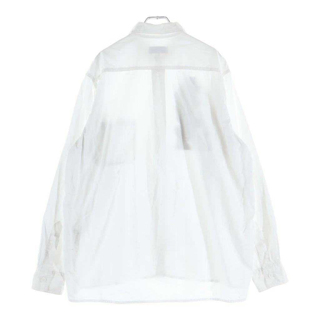 Yohji Yamamoto POUR HOMME(ヨウジヤマモト プールオム) 21AW ×内田すずめ 今宵椿 グラフィックプリント 長袖シャツ ホワイト HD-B69-502