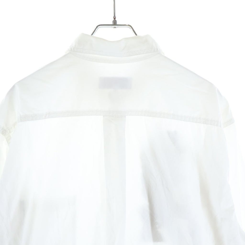 Yohji Yamamoto POUR HOMME(ヨウジヤマモト プールオム) 21AW ×内田すずめ 今宵椿 グラフィックプリント 長袖シャツ ホワイト HD-B69-502