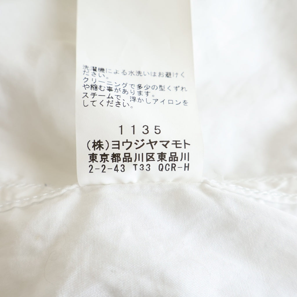 Yohji Yamamoto POUR HOMME(ヨウジヤマモト プールオム) 21AW ×内田すずめ 今宵椿 グラフィックプリント 長袖シャツ ホワイト HD-B69-502