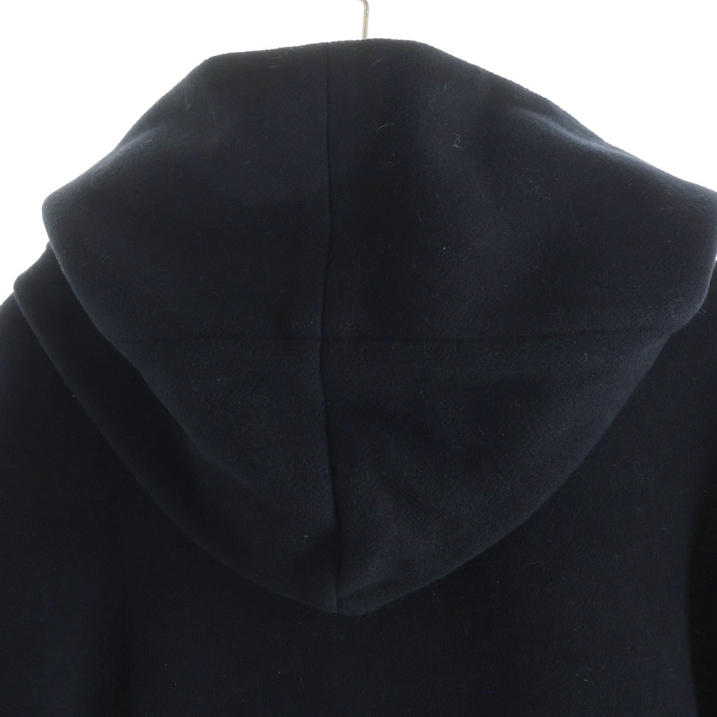 Yohji Yamamoto POUR HOMME(ヨウジヤマモト プールオム) 12AW カシミヤ混 ベルト スナップボタン フーデッドコート ブラック HD-C12-119