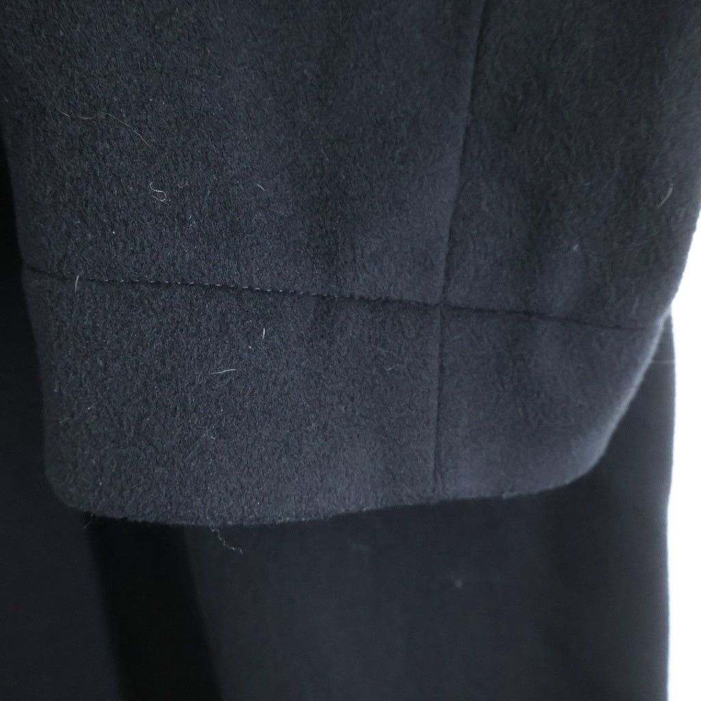 Yohji Yamamoto POUR HOMME(ヨウジヤマモト プールオム) 12AW カシミヤ混 ベルト スナップボタン フーデッドコート ブラック HD-C12-119