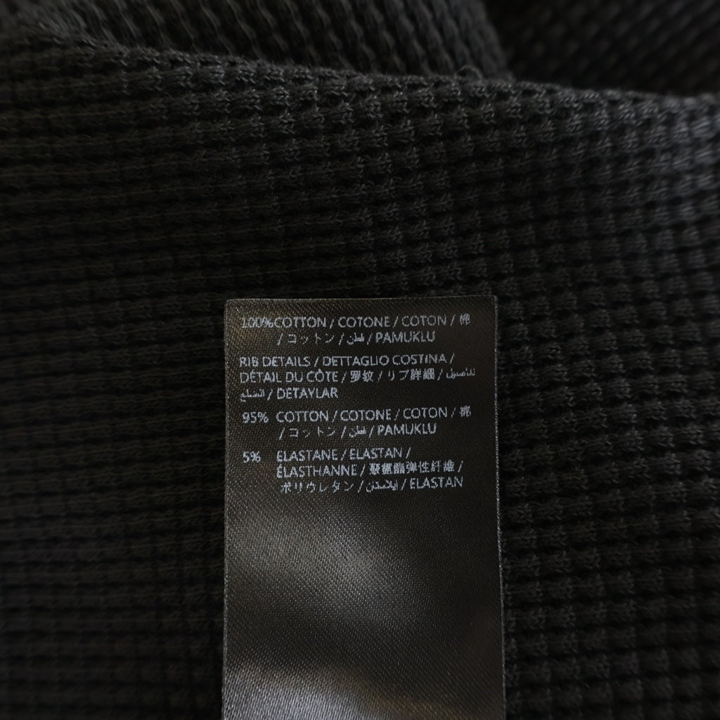 AMIRI(アミリ) 26SS BONES LONG SLEEVE TEE ボーン エンブロイダリー サーマル クルーネック ロングスリーブ カットソー ブラック AMTOJR1032