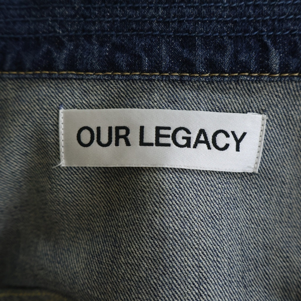 OUR LEGACY(アワーレガシー) 24AW VINTAGE DENIM TRUCKER JACKET ヴィンテージデニム ジップアップ トラッカージャケット インディゴ M4245TW