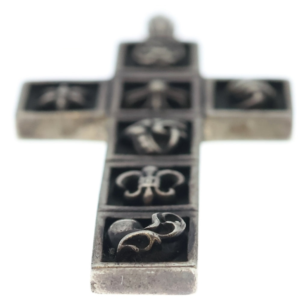 CHROME HEARTS(クロムハーツ) FRMD CRS マルチフレームドクロス ペンダント ネックレストップ シルバー