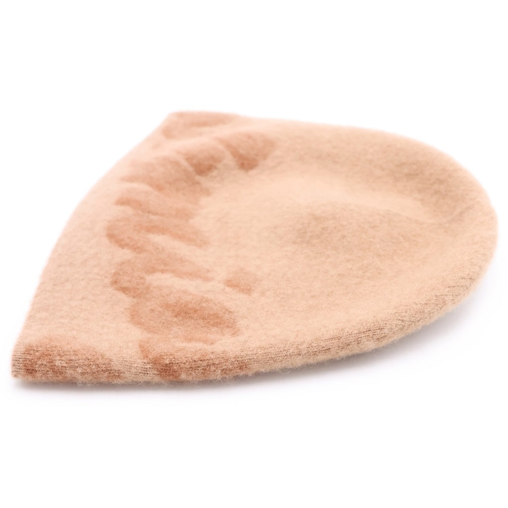 BALENCIAGA(バレンシアガ) LOGO WOOL AND CASHMERE BEANIE ロゴウールアンドカシミアビーニー ニット帽 ベージュ 825838 4F3B0