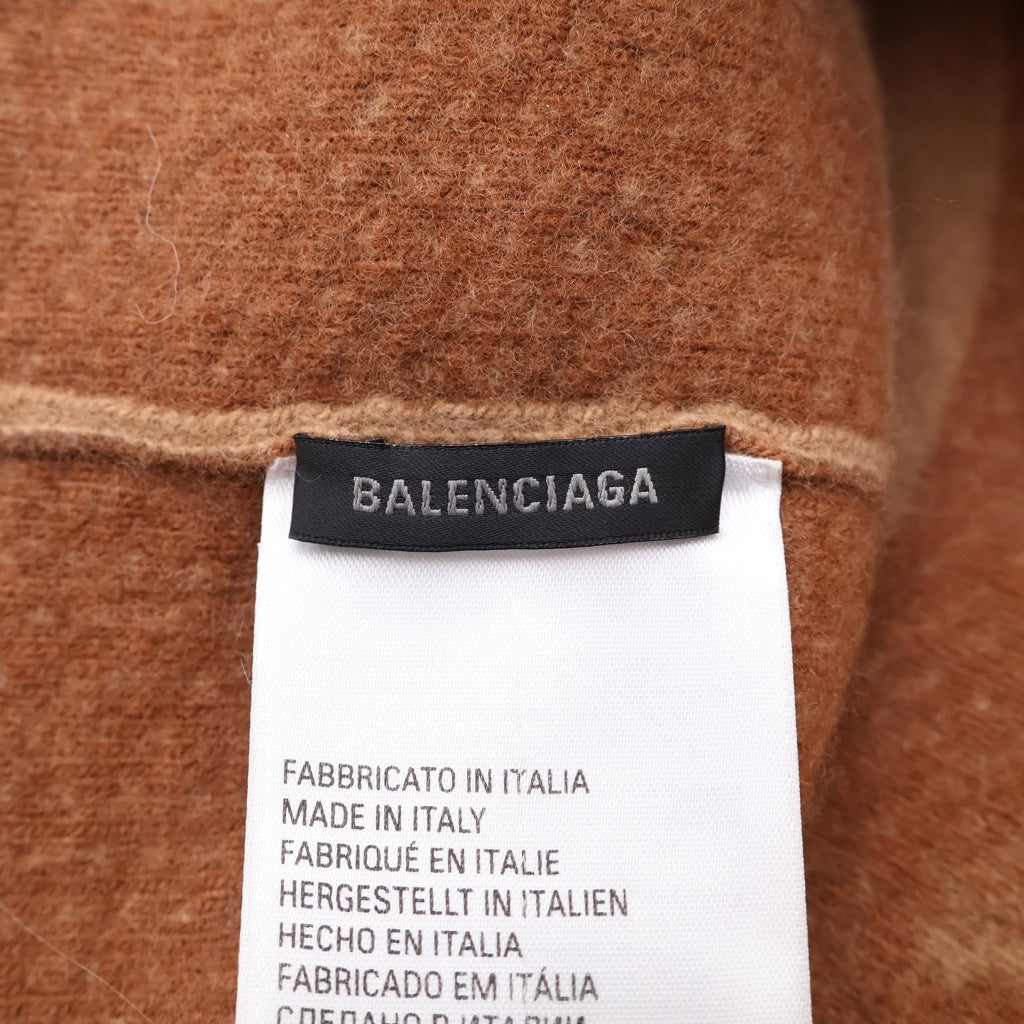 BALENCIAGA(バレンシアガ) LOGO WOOL AND CASHMERE BEANIE ロゴウールアンドカシミアビーニー ニット帽 ベージュ 825838 4F3B0