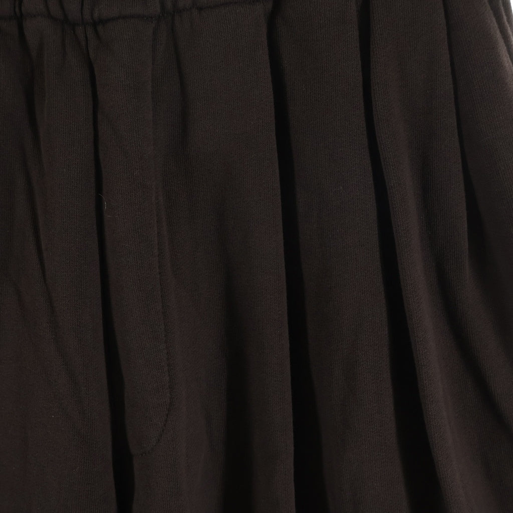 DRIES VAN NOTEN(ドリスヴァンノッテン) HAMA WIDE SWEAT PANTS ハマ タック ワイド ロング スウェットパンツ ブラウン