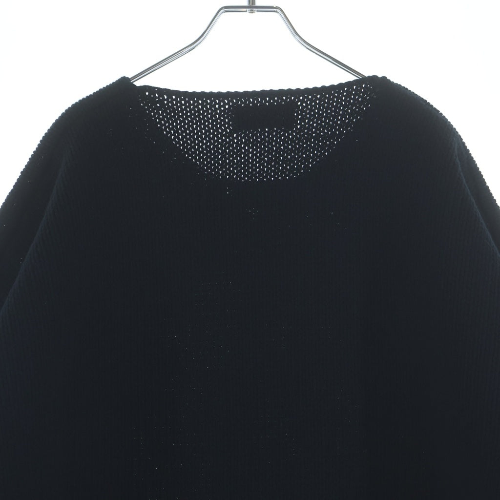 KIDILL(キディル) 25AW SEDITIONARIES PULLOVER KNIT ギターエンブロイダリー 缶バッジ付 セディショナリーズ プルオーバー ニット ブラック KL992