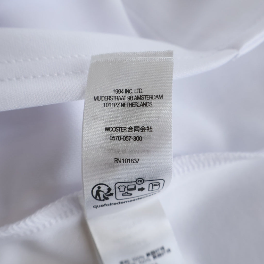 SUPREME(シュプリーム) 24AW Alpha Omega Baseball Jersey アルファオメガ ロゴエンブロイダリー ベースボール半袖シャツ ホワイト