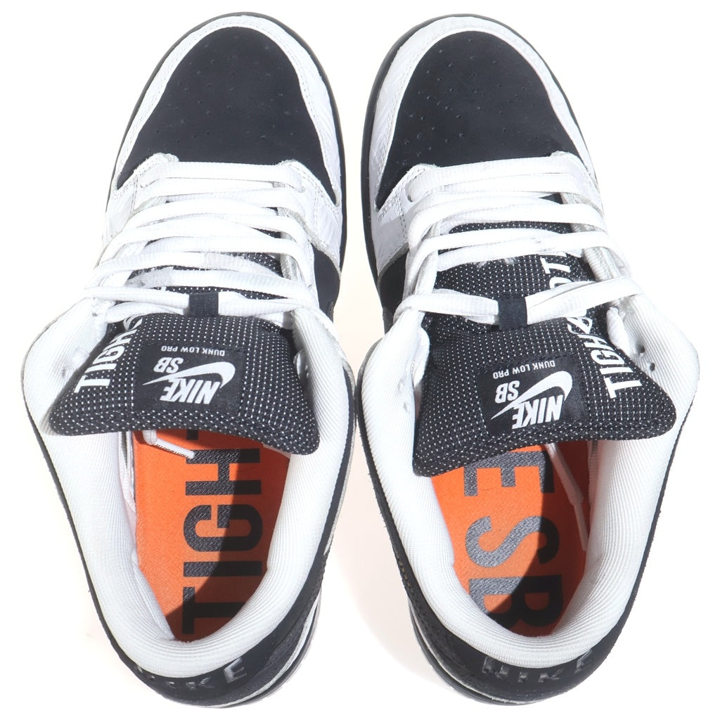 NIKE(ナイキ) ×TIGHTBOOTH DUNK LOW PRO QS BLACK AND WHITE タイトブース ダンク プロ ローカットスニーカー ブラック/ホワイト US9.5/27.5cm FD2629-100