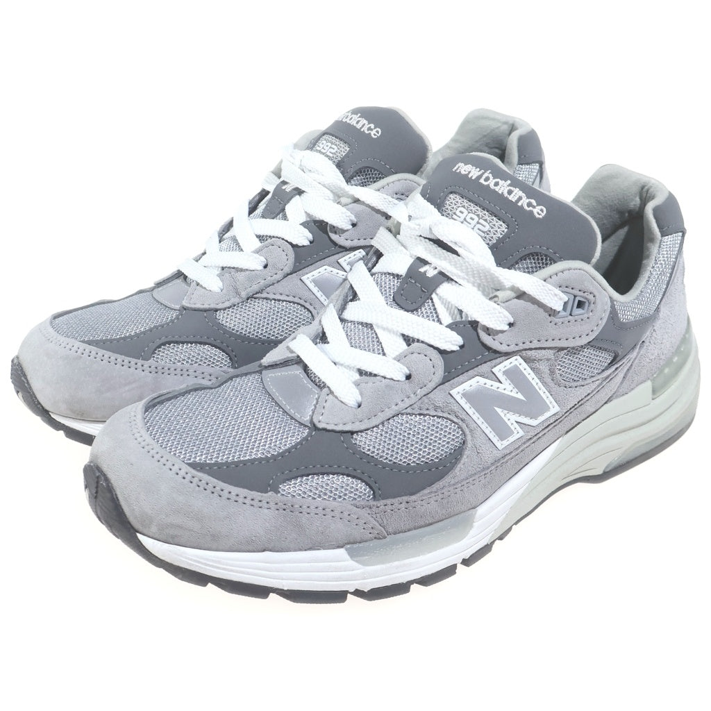 New Balance(ニューバランス) U992GY スウェード メッシュ ローカットスニーカー グレー US9.5/27.5cm